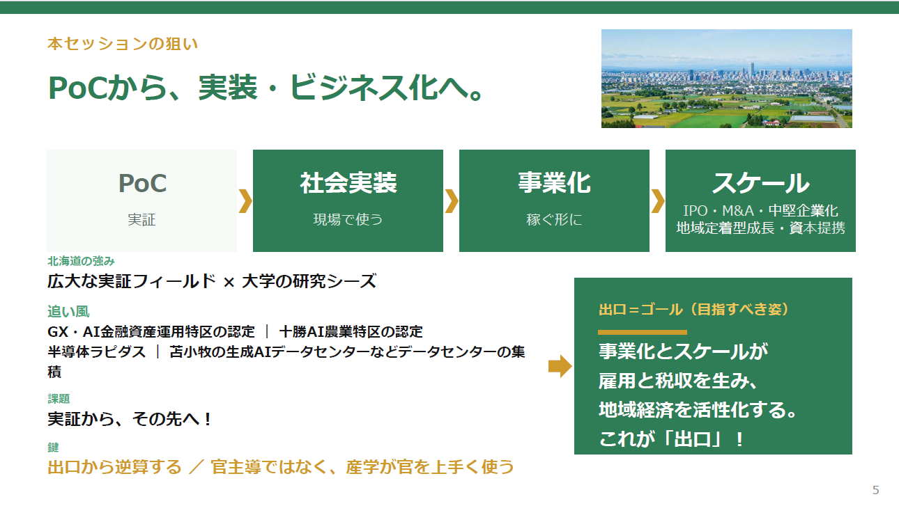ノーステック財団　PoCから、実装・ビジネス化へ