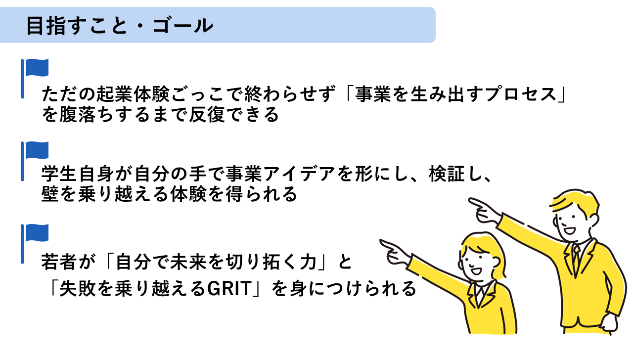 本気ファクトリー株式会社　高校生支援 目指すこと・ゴール